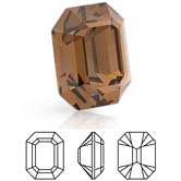 Preciosa® Octagon MAXIMA - 10x8mm Smoked Topaz