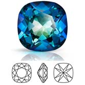 Preciosa® Cushion Square MAXIMA - 12mm Crystal Bermuda Blue