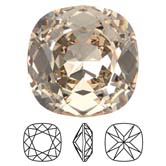 Preciosa® Cushion Square MAXIMA - 18mm Crystal Honey