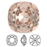 Preciosa® Cushion Square MAXIMA - 12mm Light Peach