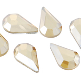 SWAROVSKI® ELEMENTS (2300) Drop Hot Fix Rhinestones 8x4.8mm Crystal Golden Shadow