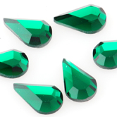SWAROVSKI® ELEMENTS (2300) Drop Flat Back Rhinestones 10x6mm Emerald
