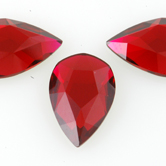 SWAROVSKI® ELEMENTS (2303) Pear Flat Back 8x5mm Scarlet