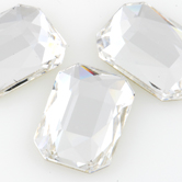 SWAROVSKI® ELEMENTS (2602) Emerald Cut Flat Back 8x5.5mm Crystal Clear