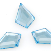 SWAROVSKI® ELEMENTS (2771) Kite Flat Back Rhinestones 6.4x4.2mm Aquamarine