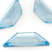 SWAROVSKI® ELEMENTS (2772) Trapeze Flat Back Rhinestones 6.5x2.1mm Aquamarine