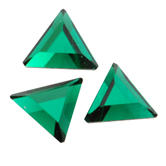 SWAROVSKI® ELEMENTS (2711) Triangle Flat Back Rhinestones 3.3mm Emerald