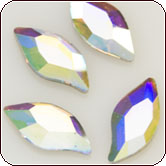 SWAROVSKI® ELEMENTS (2797) Diamond Leaf Flat Back 8x4mm Crystal AB