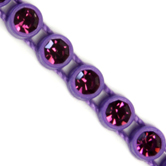 VALUE BRIGHT™ Plastic Rhinestone Banding 1 Row PP26 (SS13) Amethyst - Purple