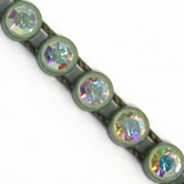 VALUE BRIGHT™ Plastic Rhinestone Banding 1 Row PP26 (SS13) Crystal AB - Khaki