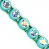 VALUE BRIGHT™ Plastic Rhinestone Banding 1 Row PP26 (SS13) Crystal AB - Mint