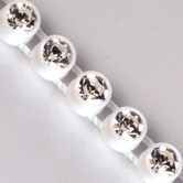 VALUE BRIGHT™ Plastic Rhinestone Banding 1 Row PP26 (SS13) Crystal Clear - White