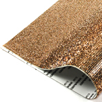 VALUE BRIGHT™ Rhinestone Mesh Self-Adhesive Sheet - SS08 40x24cm ​Light Colorado Topaz